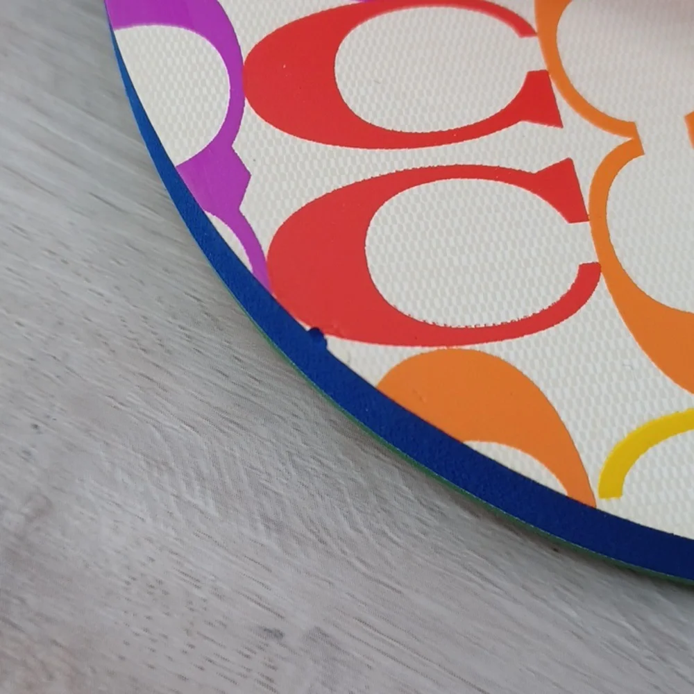 Coach Signature Rainbow Pride Flip Flops NWOT - Picture 6 of 8